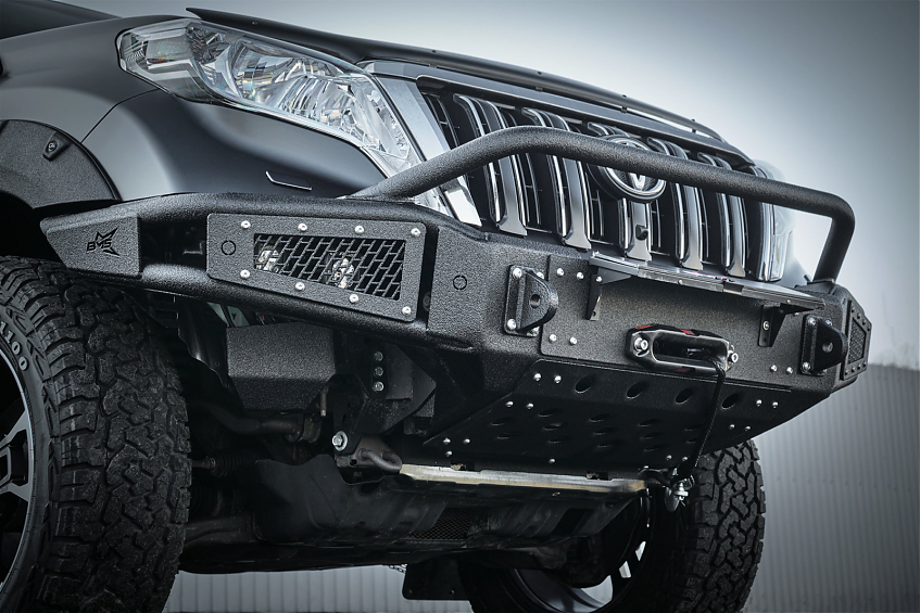 Бампер силовой передний BMS ALFA для  Toyota Land Cruiser Prado 150 2009-2017