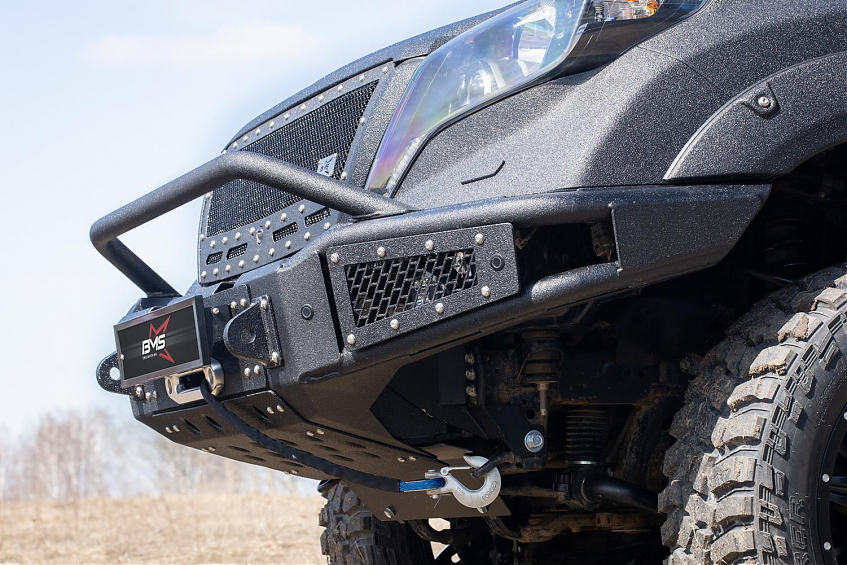 Бампер силовой передний BMS ALFA для  Toyota Land Cruiser Prado 150 2009-2017