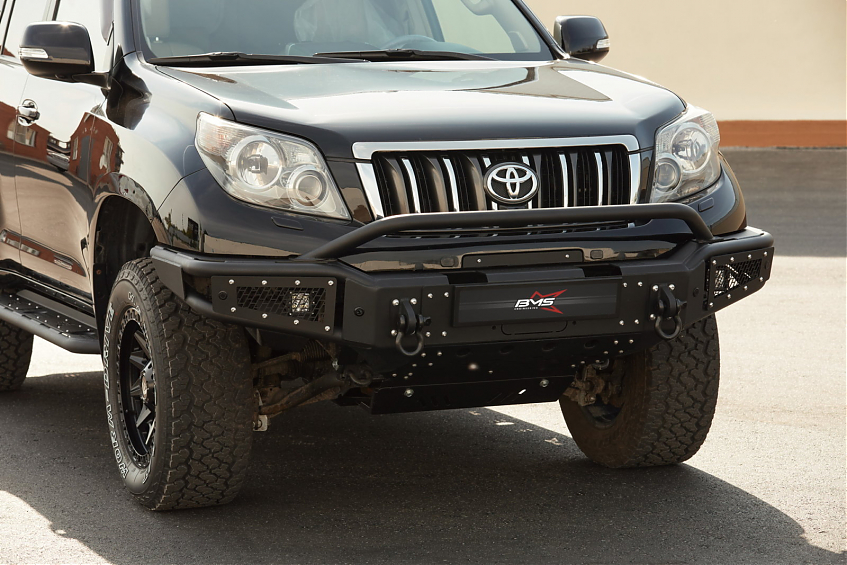 Бампер силовой передний BMS ALFA для  Toyota Land Cruiser Prado 150 2009-2017