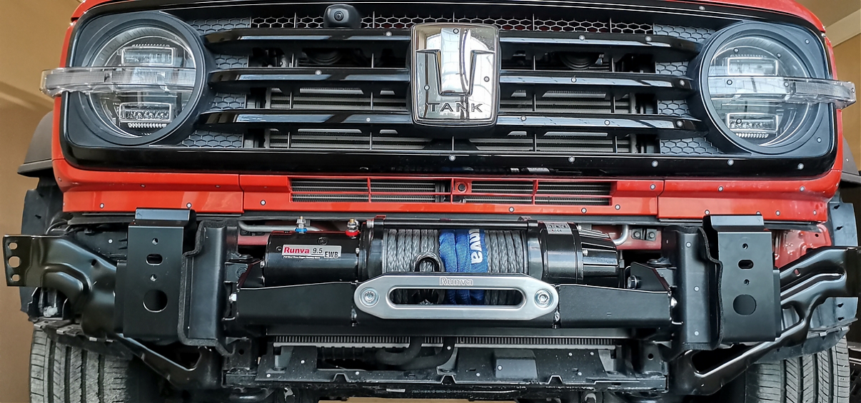 Площадка под лебёдку РИФ в штатный бампер TANK 300