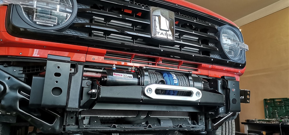 Площадка под лебёдку РИФ в штатный бампер TANK 300