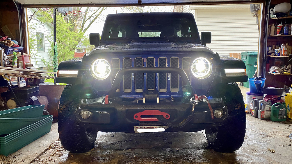 Дуга Warn для стандартного силового стального бампера Mopar для Jeep Wrangler JL и Gladiator JT