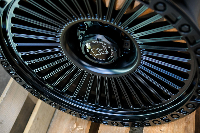 ДИСК АВТОМОБИЛЬНЫЙ АЛЮМИНИЕВЫЙ ЛИТОЙ Black Rhino XZ086 20Х9 ET-0 6X139.7 Черный