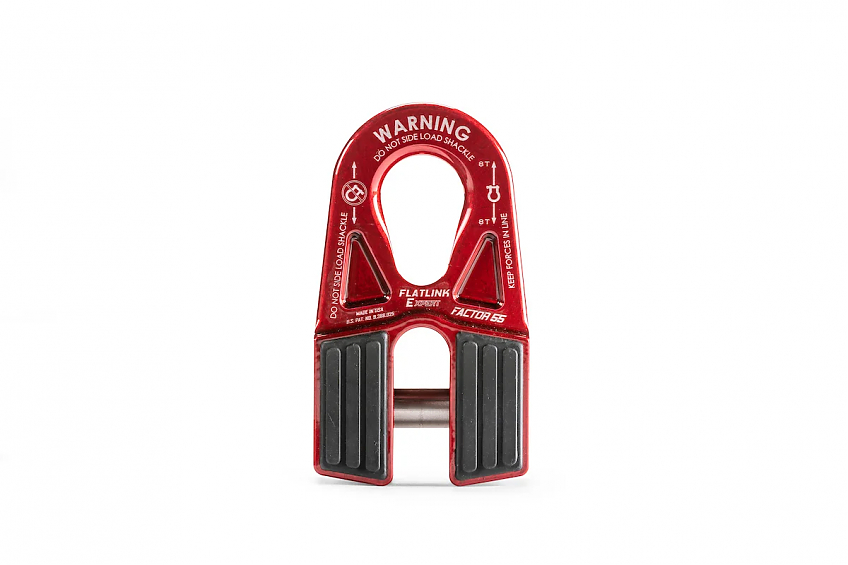 Шакл для лебедки вместо крюка Factor 55 FlatLink E (EXPERT) Красный