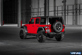 Силовой бампер задний RIVAL алюминиевый для Jeep Wrangler JL, короткий