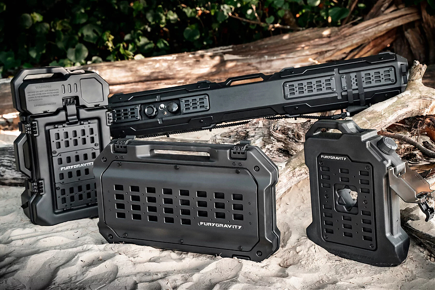 Канистра для воды объем 15л Fury Gravity на экспедиционный багажник с душем