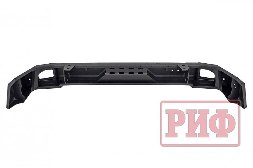 Бампер РИФ силовой задний Jeep Wrangler JL 2018+ с квадратом под фаркоп под штатные фонари, стандарт