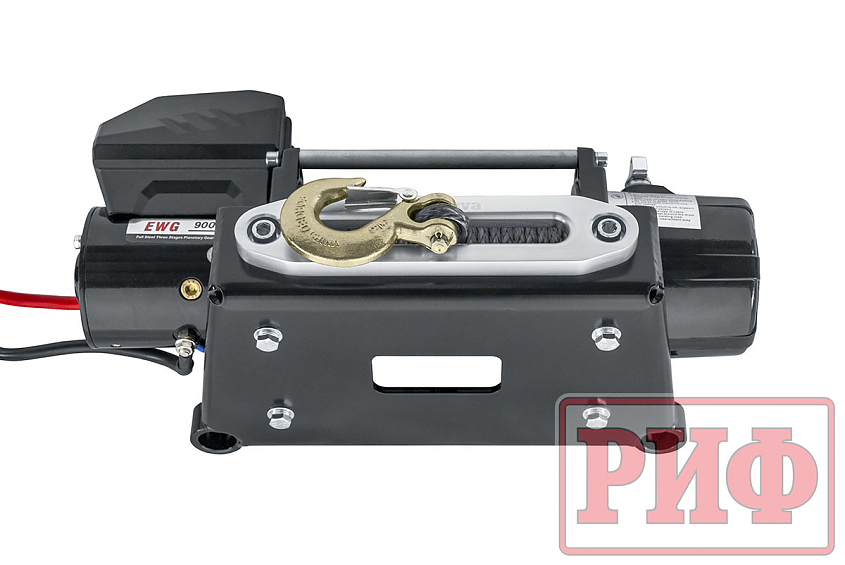 Переносной комплект лебедки РИФ 9000SR c облегчённой площадкой на цепях и проводами (синтетический трос)