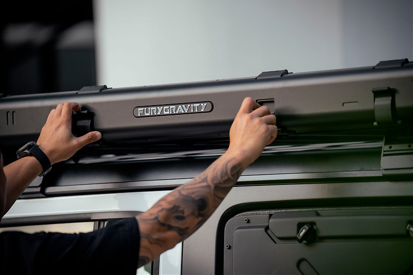 Маркиза \ Тент Fury Gravity для экспедиционного багажника универсальная 2.7м х 8.2 м.