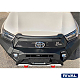 Бампер силовой алюминиевый Rival передний для Toyota HiLux Revo 2021- (черный, без ПТФ)
