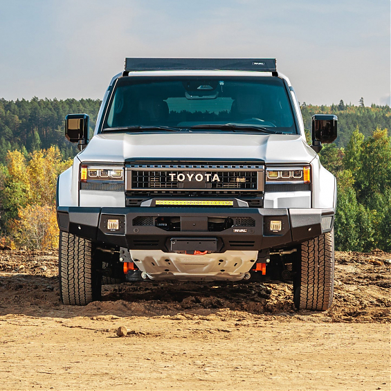БАМПЕР СИЛОВОЙ RIVAL 4X4 АЛЮМИНИЕВЫЙ ДЛЯ TOYOTA LAND CRUISER 250 ПЕРЕДНИЙ