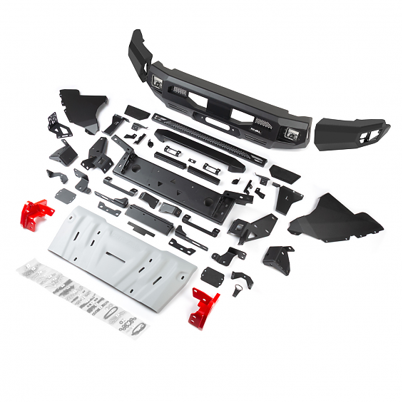 БАМПЕР СИЛОВОЙ RIVAL 4X4 АЛЮМИНИЕВЫЙ ДЛЯ TOYOTA LAND CRUISER 250 ПЕРЕДНИЙ