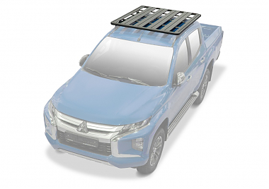 Багажник алюминиевый (платформа с креплением) Rival 1235x1430 для Mitsubishi L200 2015+