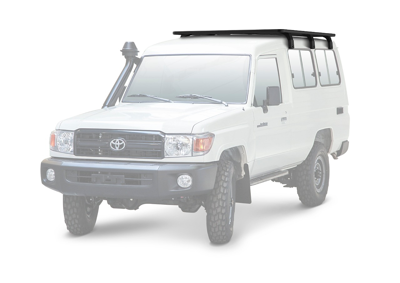 Багажник алюминиевый (платформа с креплением) Rival 1955x1430 для Toyota Land Cruiser 78 2007- Багажник алюминиевый (платформа с креплением) Rival 1955x1430 для Toyota Land Cruiser 78 2007-