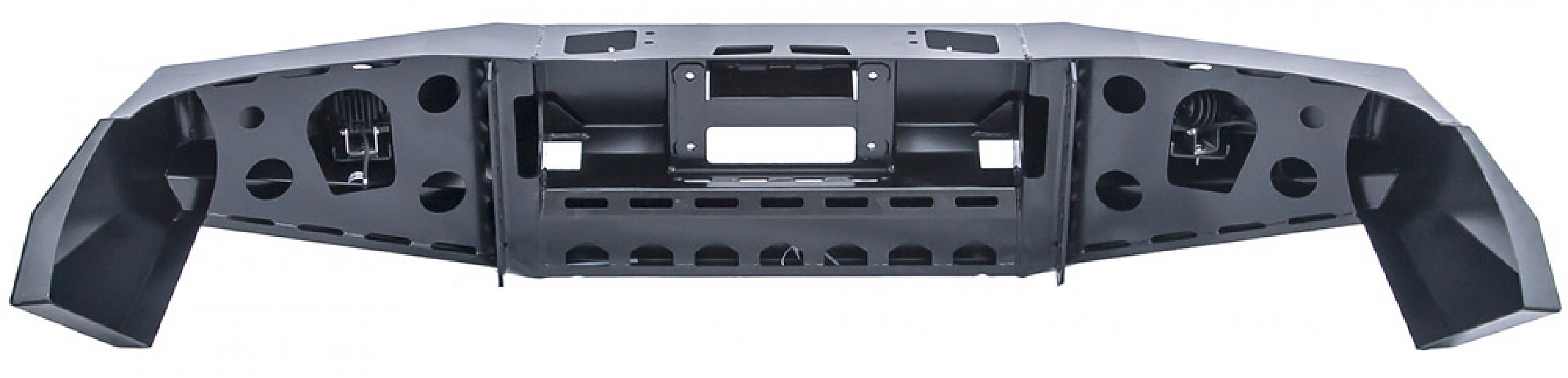 Бампер передний силовой Toyota Hilux 2012-2014 с доп. фарами и защитой бачка омывателя