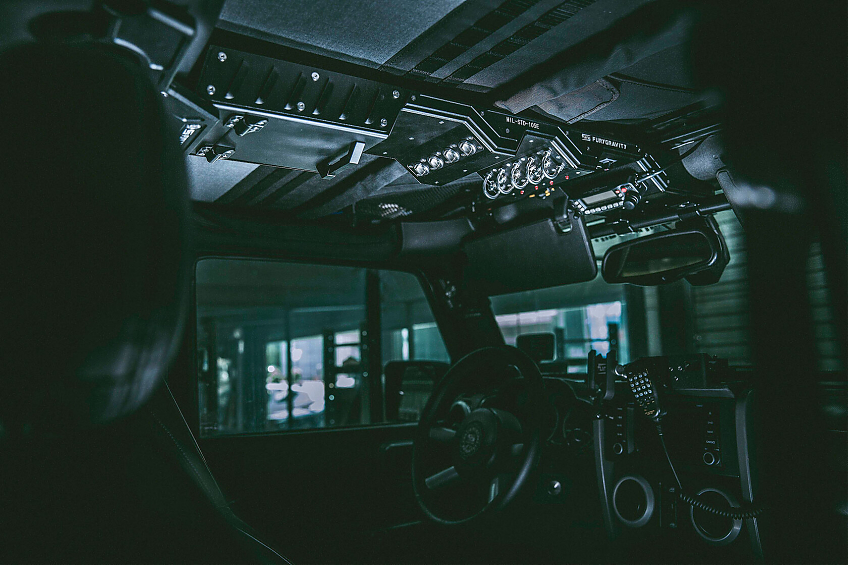 Потолочная консоль Fury алюминиевая серии Awaken для Jeep Wrangler JL