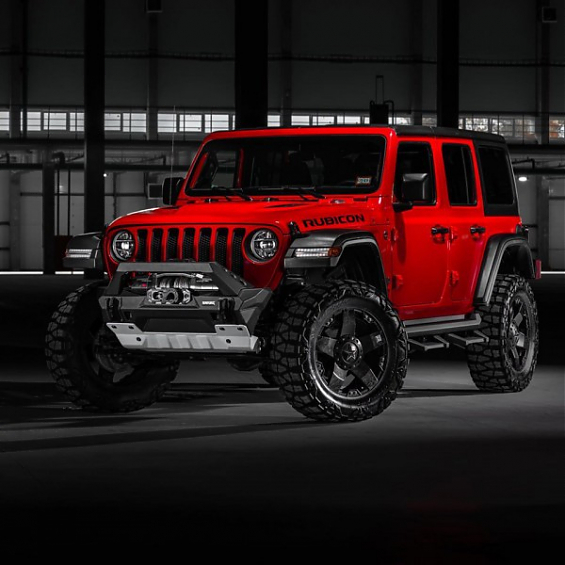 Силовой бампер передний RIVAL алюминиевый короткий для Jeep Wrangler JK, JL (с защитой рулевых тяг)