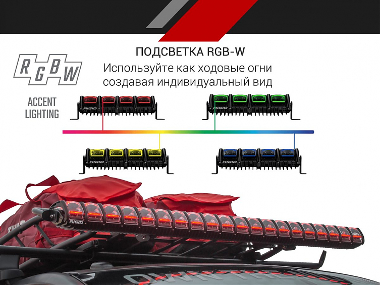Светодиодная балка 30 ” RIGID Adapt – Адаптивный свет (84 светодиодов)