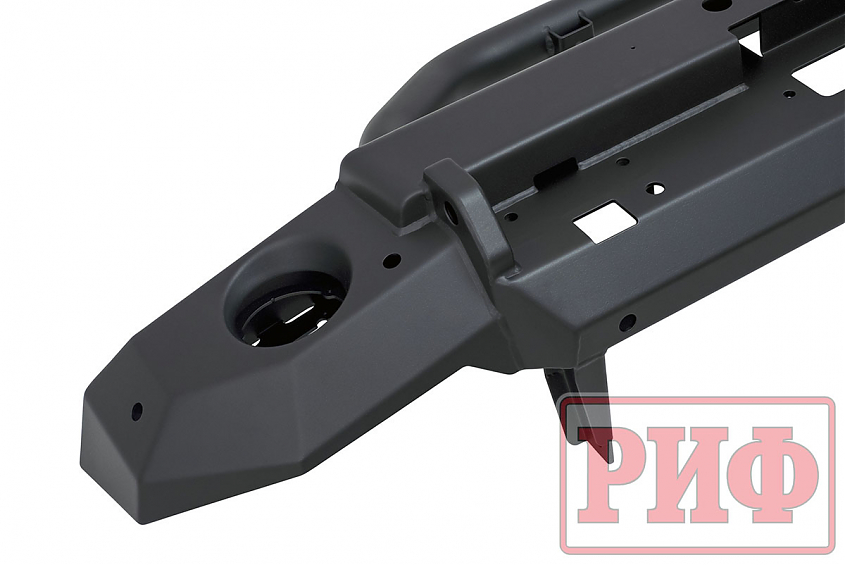 Бампер РИФ силовой передний для Jeep Wrangler JL 2018+ с центральной защитной дугой