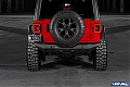 Силовой бампер задний RIVAL алюминиевый для Jeep Wrangler JL, короткий