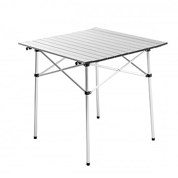 Стол складной Premier 70x70x69см реечная столешница алюминий