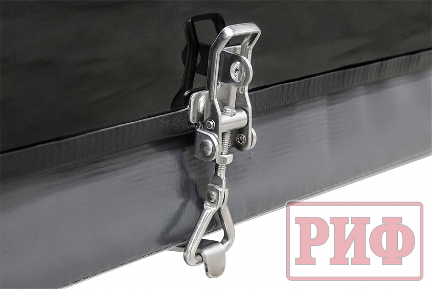 Палатка на крышу автомобиля РИФ Hard RT03-140, корпус черный, тент песочный