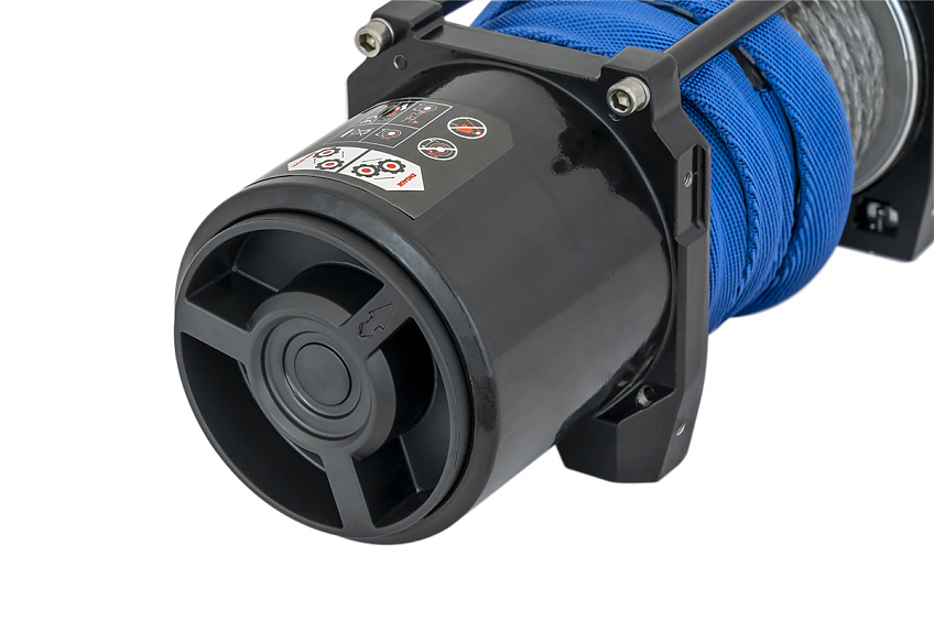 Лебёдка автомобильная электрическая 12V Runva 6000 lbs 2722 кг (синтетический трос)