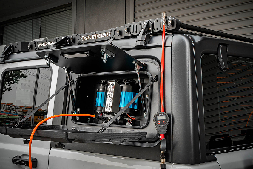 Многофункциональный боковой ящик FURY для инструментов серии Gravity для Jeep Wrangler JL — Правый