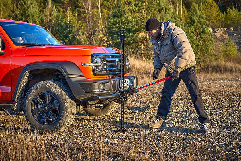 Бампер силовой передний/защита штатного бампера РИФ для TANK 300 c защитой радиатора (устанавливается только с площадкой под лебёдку)