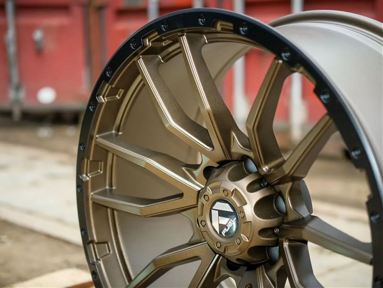 ДИСК АВТОМОБИЛЬНЫЙ АЛЮМИНИЕВЫЙ ЛИТОЙ Fuel Rebel R20Х9 6X139.7 ET-0 106,1 Темная бронза