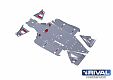 Защита днища Rival для Can-Am (Bombardier) Maverick, с 2015 по 2020 г. Артикул 444.7218.1