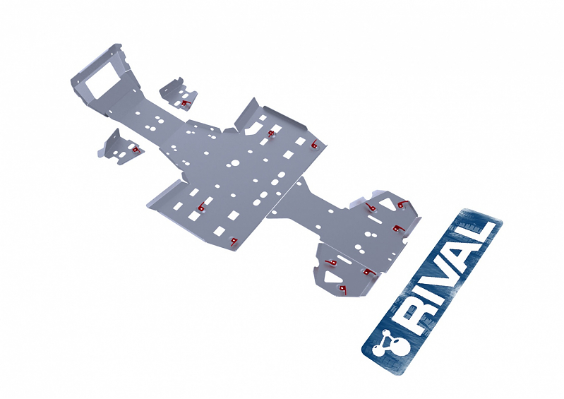 Комплект защит днища Rival для квадроцикла Rival для RM 500-2 / 650-2 2014-, 444.7707.2 Алюминий