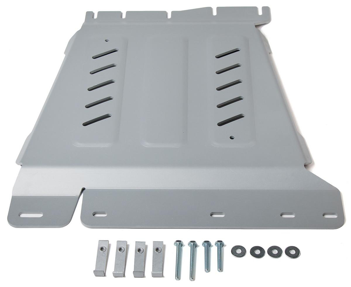 Защита алюминиевая Rival для КПП Nissan Navara D40 4WD 2004-2015. Артикул 2333.4166.2.6