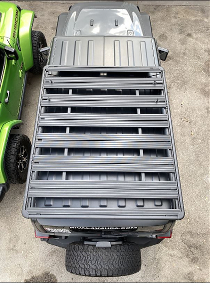 Багажник алюминиевый (платформа с креплением) Rival 1715x1430 для Jeep Wrangler JL 4дв. 2017+