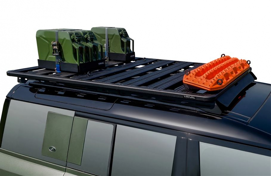 Багажник алюминиевый (платформа с креплением) Rival 1955x1270 для Land Rover Defender 110 NEW 2020-