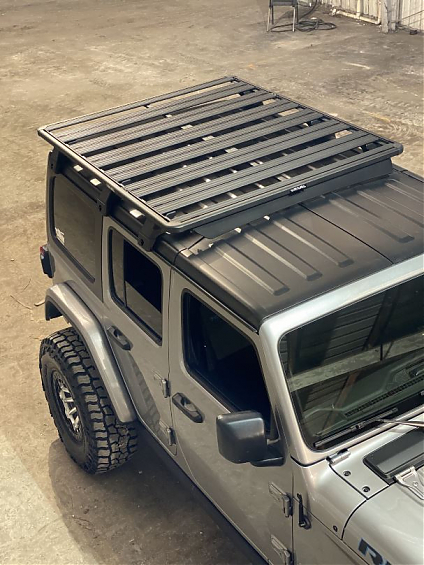 Багажник алюминиевый (платформа с креплением) Rival 1715x1430 для Jeep Wrangler JL 4дв. 2017+