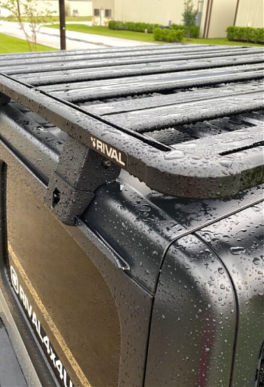 Багажник алюминиевый (платформа с креплением) Rival  1430мм ширина x 995мм длина для Jeep Wrangler JL   2дв \ Gladiator JT. 2017+