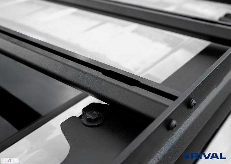 Алюминиевый багажник Rival 1690х1270 mm на штатные рейлинги Tank 300