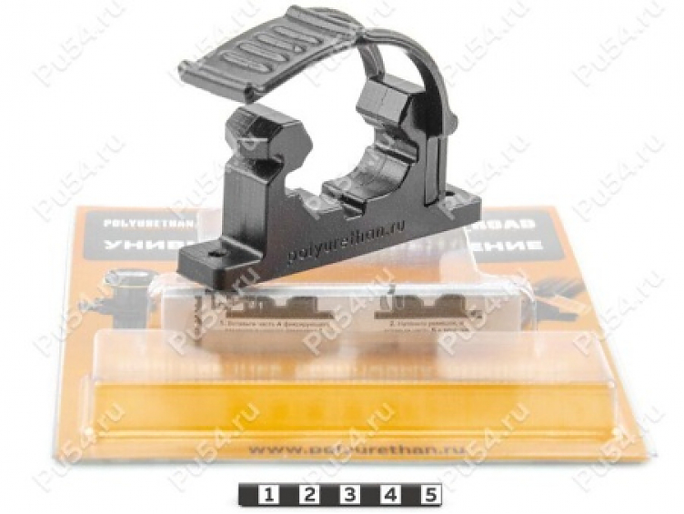 Крепление топора/стволов ружья (овал горизонт.) поперечное черный