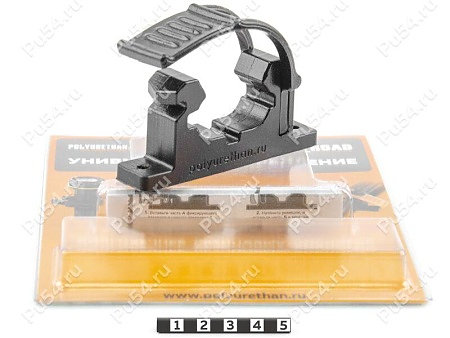 Крепление топора/стволов ружья (овал горизонт.) поперечное черный