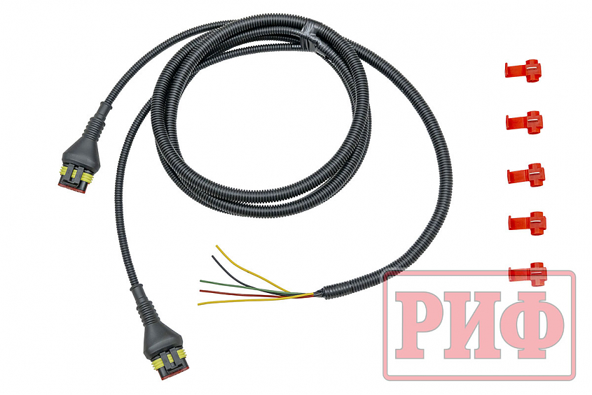 Бампер РИФ силовой задний Toyota Land Cruiser 76 2007+ с квадратом под фаркоп, калиткой и фонарями