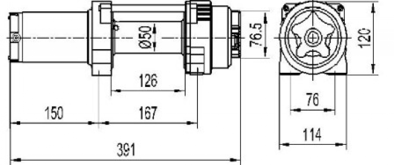 Лебедка для квадроцикла ATV Master Winch X6000LS