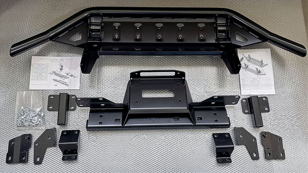 Бампер силовой передний РИФ для Toyota Hilux 2020+ (устанавливается только с площадкой RIFREV-30000)