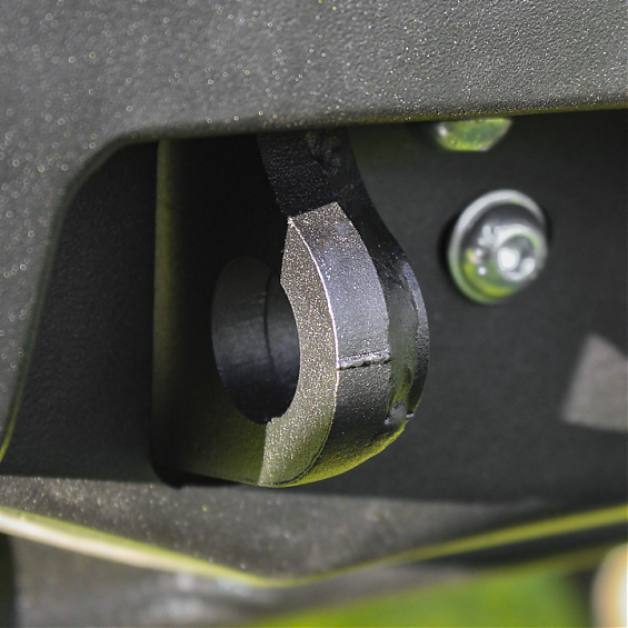 Бампер задний силовой алюминиевый Rival (черный) для Toyota Hilux Revo/Vigo