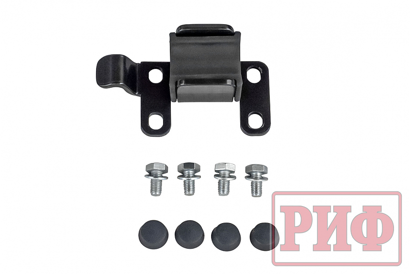 Бампер РИФ силовой задний Toyota Land Cruiser 200 2012-2015 с квадратом под фаркоп, калиткой, фонарями, подсветкой номера