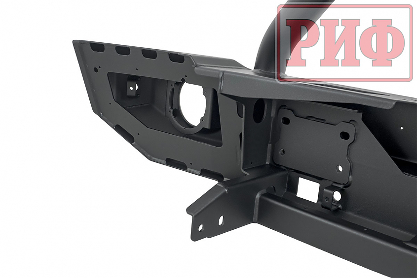 Бампер РИФ силовой передний для Jeep Wrangler JL 2018+ с центральной защитной дугой