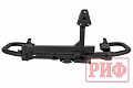 Бампер РИФ силовой задний Toyota Land Cruiser 200 2007-2015 c квадратом под фаркоп и калиткой, стандарт