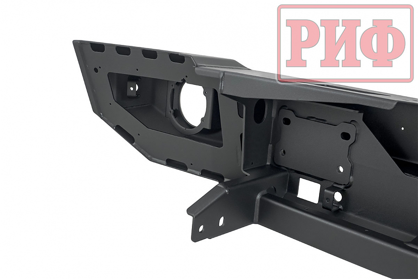 Бампер РИФ силовой передний Jeep Wrangler JL 2018+ под доп. фары, без защитной дуги