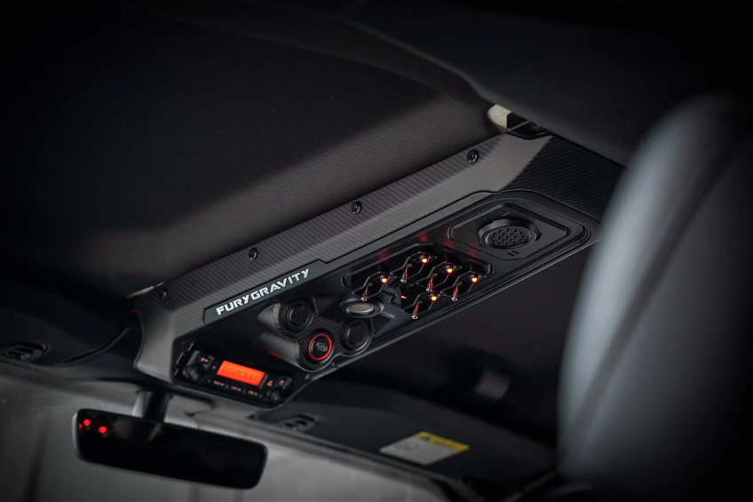 Потолочная консоль FURY карбоновая серии Gravity для Jeep Wrangler JL