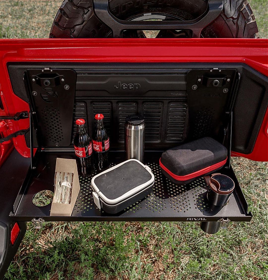 Столик Rival на заднюю дверь для Jeep Wrangler Jl